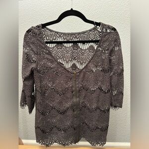 Zara charcoal grey top
